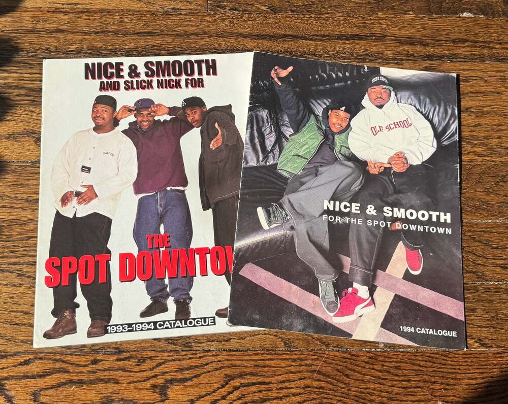 VINTAGE ‘93-94 8.25 x 11 Spot Downtown Catalog Nice & Smooth STREETWEAR (2 pcs)